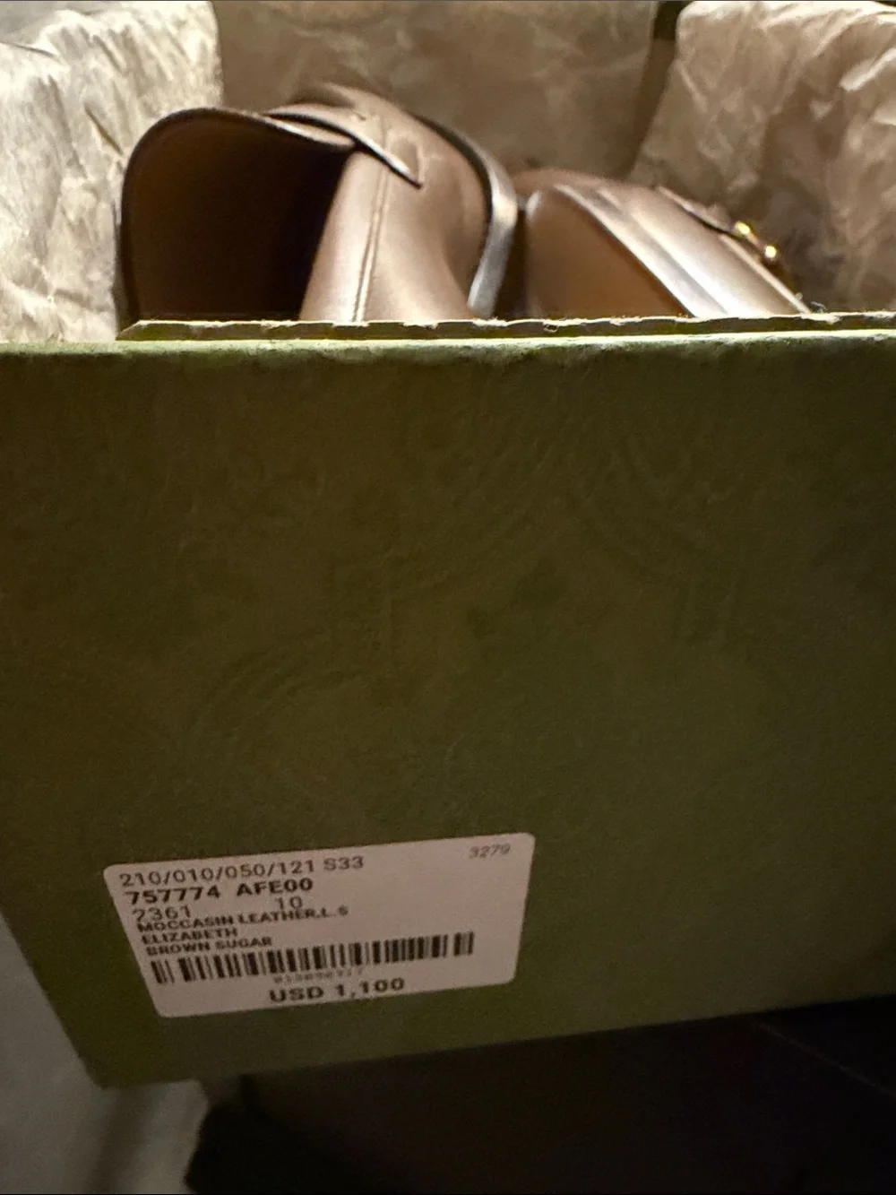 Gucci Men’s Tan Leather Horsebit Loafers- new, never worn